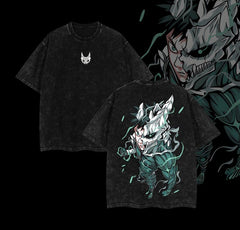 Otakuri "Kafka Hibino" Kaiju No. 8 V7 Vintage Washed Oversized T-Shirt