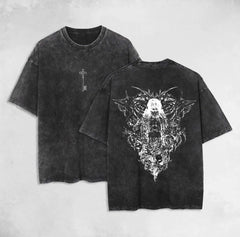 Nysekai "Ymir Fritz the Founding Titan Attack on Titan" Vintage Washed Oversized T-Shirt - Nysekai