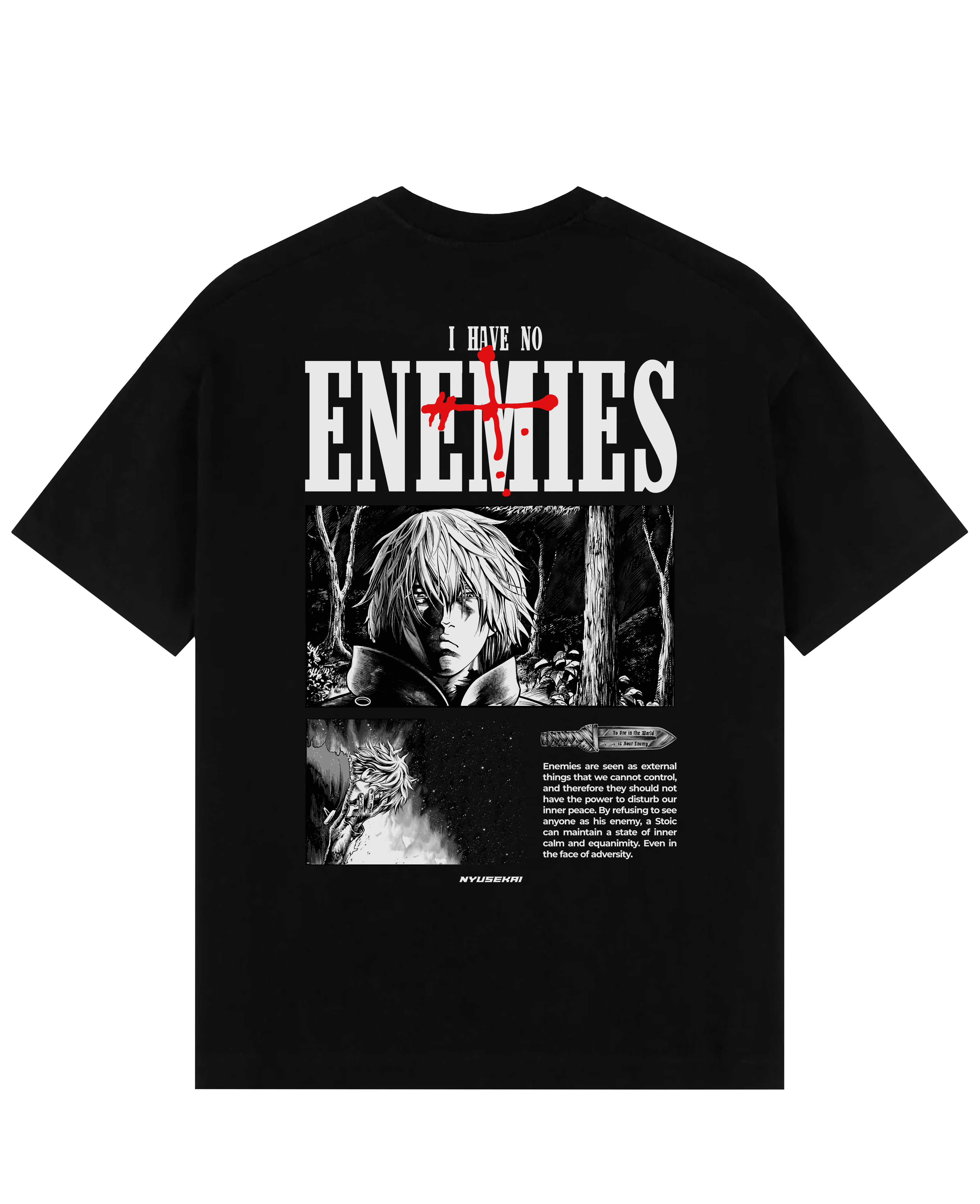Thorfinn X I have no enemies - Vinland Saga Oversize T-Shirt - Nysekai