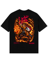 Rengoku X Flaming Tiger - Demon Slayer Oversize T-Shirt