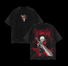 Otakuri "Dante, Son of Sparda" Devil May Cry V8 Vintage Washed Oversized T-Shirt
