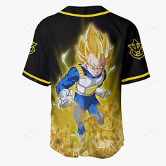 3D Anime Vegeta Super Saiyan Custom Fandom - Dragon Ball Baseball Tee - Nysekai