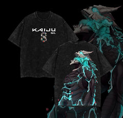 Otakuri "The Strongest Kaiju" Kaiju No. 8 Vintage Washed Oversized T-Shirt