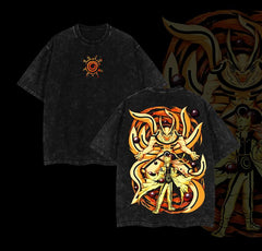 Otakuri "Naruto x Kurama" Naruto Vintage Washed Oversized T-Shirt