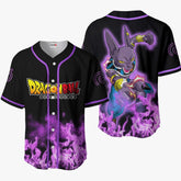 3D Anime Beerus Custom Fandom - Dragon Ball Baseball Tee