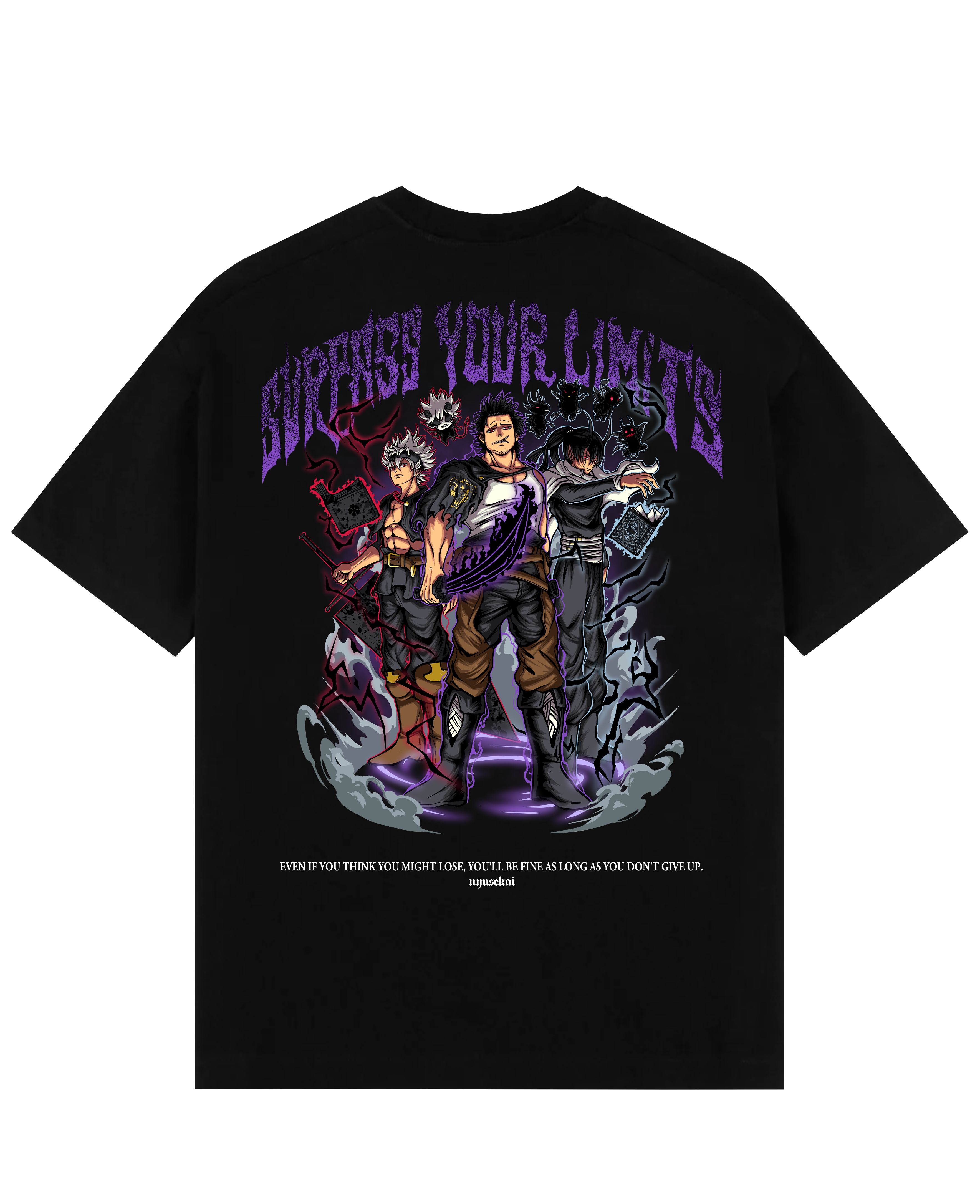 Yami X Asta X Nacht - Black Clover Oversize T-Shirt