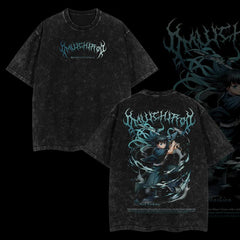 Otakuri "Muichiro Tokito" Demon Slayer: Kimetsu no Yaiba Vintage Washed Oversized T-Shirt