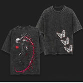 Nysekai "Retro Vintage Ken Kaneki Tokyo Ghoul Anime Vintage Oversized T Shirt - Nysekai