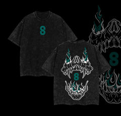 Otakuri "Kafka Hibino" Kaiju No. 8 V5 Vintage Washed Oversized T-Shirt