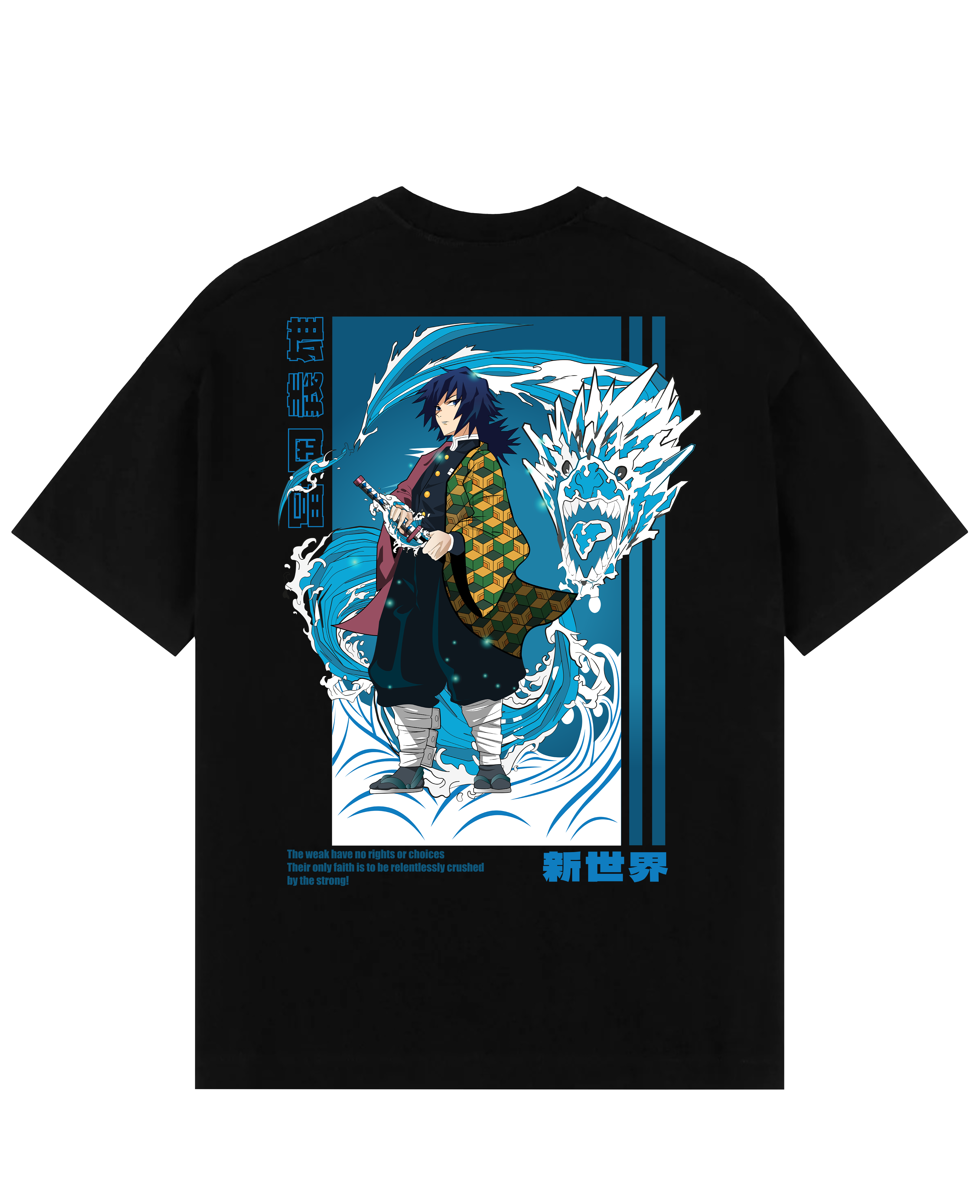 Giyu X Water Dragon - Demon Slayer Oversize T-Shirt