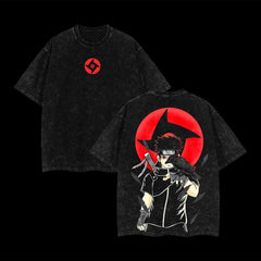 Otakuri "Shisui Uchiha" Naruto Vintage Washed Oversized T-Shirt