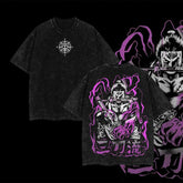 Otakuri "Roronoa Zoro Asura Form" One Piece Vintage Washed Oversized T-Shirt