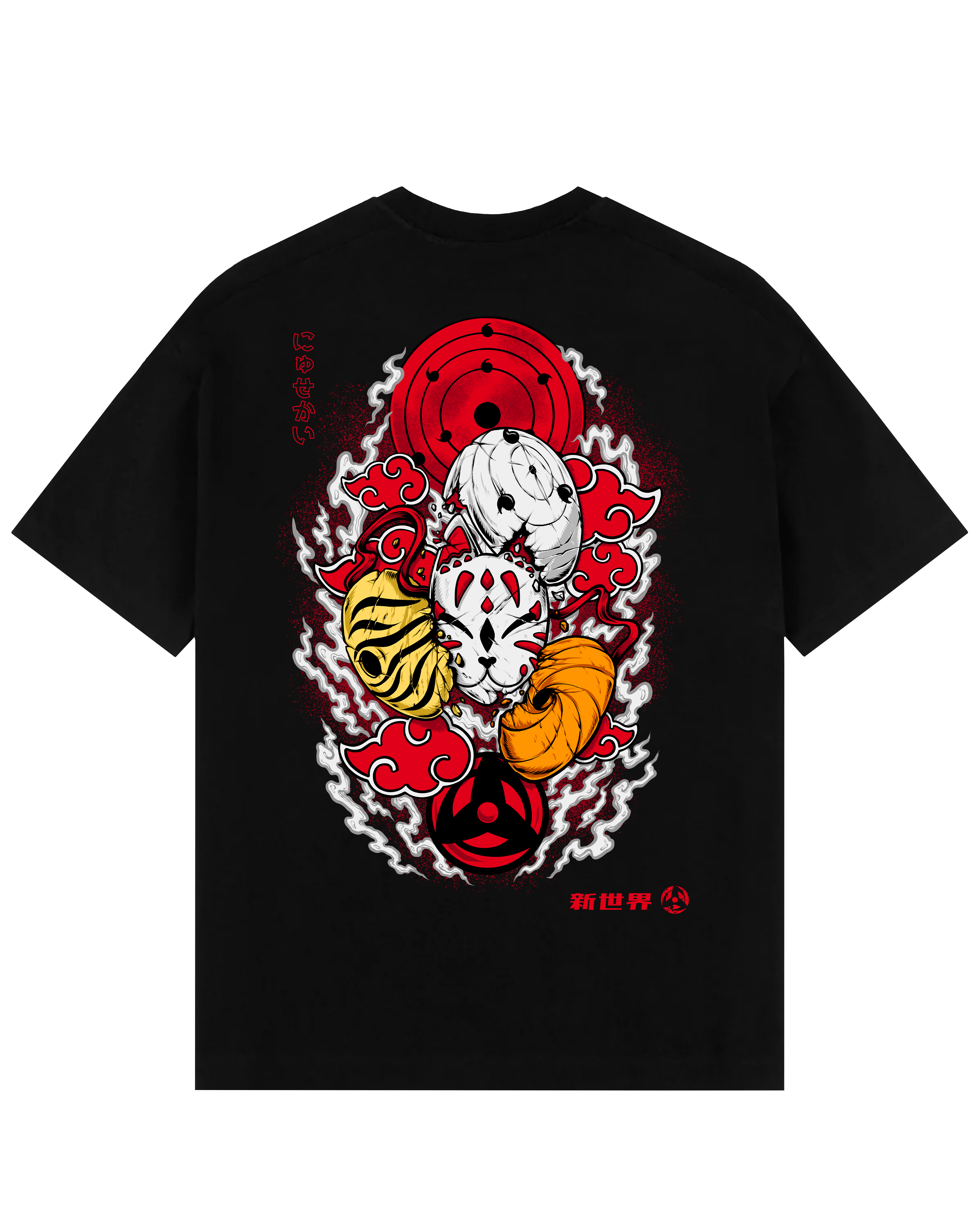 Triple Obito X Nyusekai - Naruto Shippuden Oversize T-Shirt