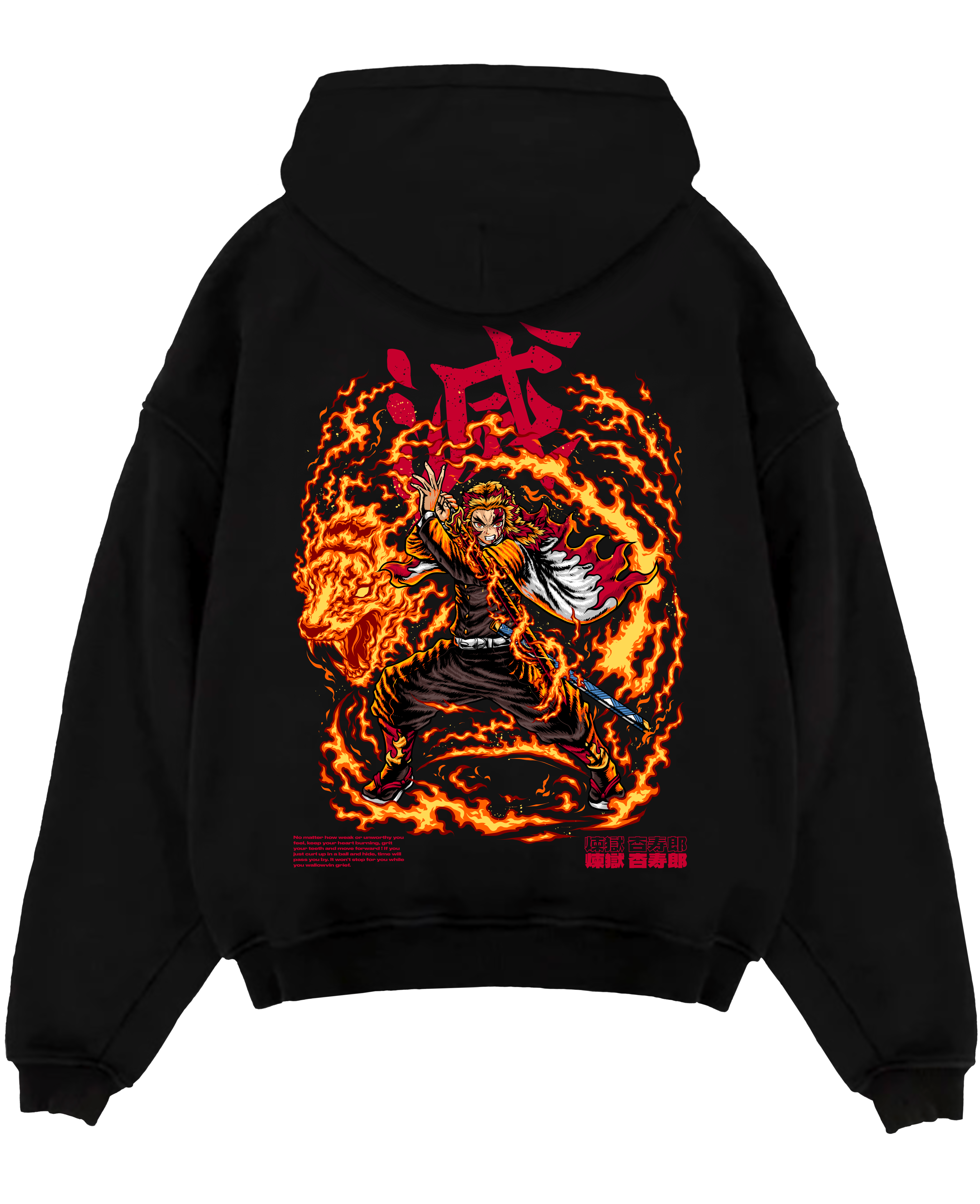 Rengoku X Flaming Tiger - Demon Slayer Hoodie