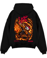 Rengoku X Flaming Tiger - Demon Slayer Hoodie