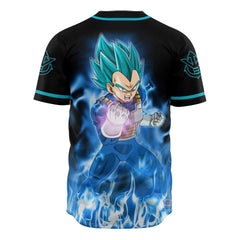 3D Anime Vegeta Blue Custom Fandom - Dragon Ball Baseball Tee - Nysekai