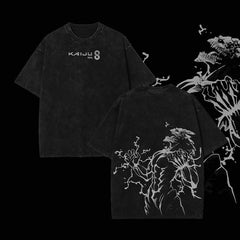 Otakuri "Retro The Strongest Kaiju" Kaiju No. 8 Vintage Washed Oversized T-Shirt