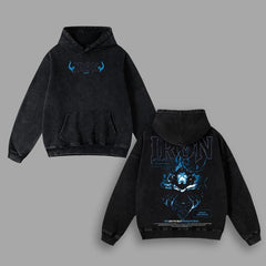 Otakuri "Iron" Solo Leveling Vintage Oversized Hoodie