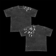 Otakuri "Sasuke Cursed Seal of Heaven" Naruto Vintage Washed Oversized T-Shirt