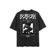 Otakuri "Guts x Grim" Berserk Vintage Washed Oversized T-Shirt