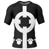 Bartholomew Kuma One Piece Short Sleeve Rash Guard Compression Shirt