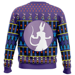 Beerus Dragon Ball Z Ugly Christmas Sweater