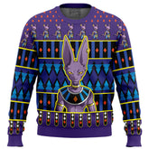 Beerus Dragon Ball Z Ugly Christmas Sweater