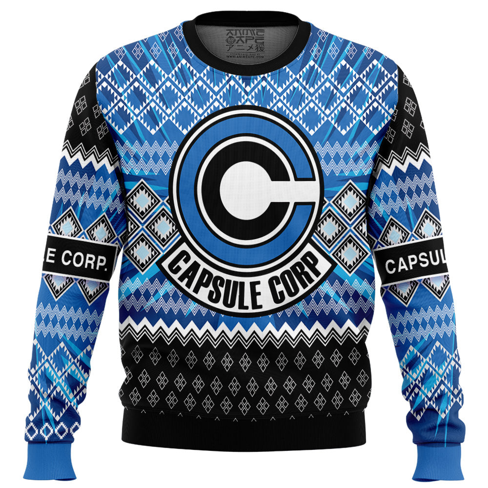 Capsule Corp Dragon Ball Z Ugly Christmas Sweater