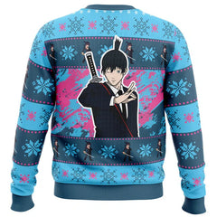 Otakuri "Aki Hayakawa (Fox Devil)" Chainsaw Man Ugly Christmas Sweater