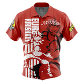 Eijiro Kirishima My Hero Academia Button Up Hawaiian Shirt
