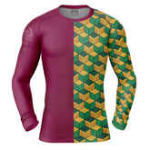 Giyu Tomioka Demon Slayer Long Sleeve Rash Guard Compression Shirt