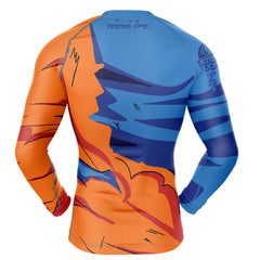 Goku Gi Dragon Ball Z Long Sleeve Rash Guard Compression Shirt