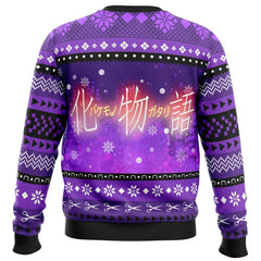 Hitagi and Koyomi Bakemonogatari Ugly Christmas Sweater