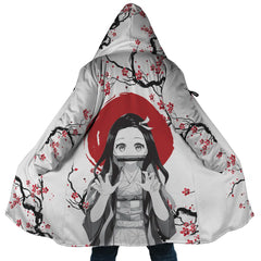Nezuko Kamado Cherry Blossom Demon Slayer Dream Cloak Coat