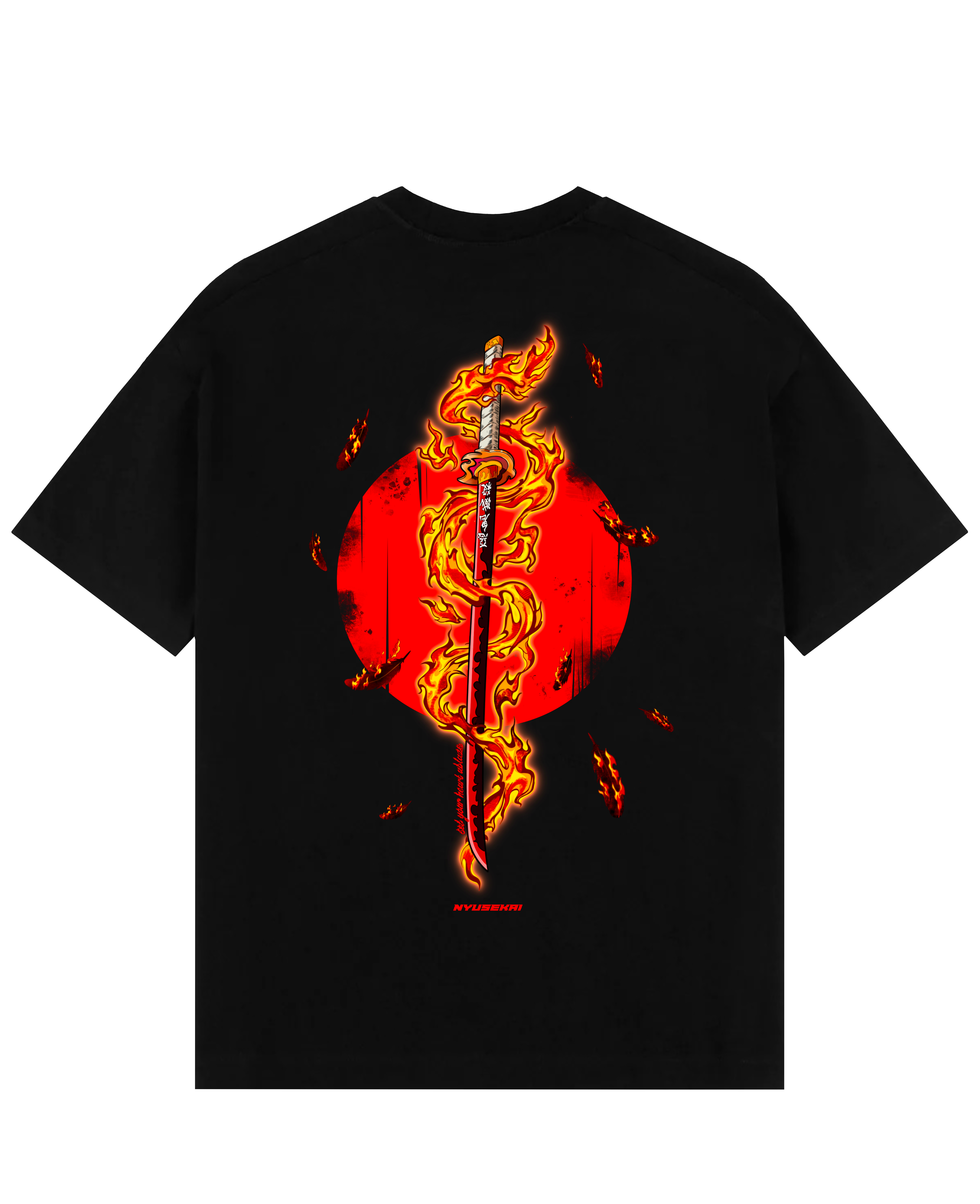 Rengoku X Set your heart ablaze - Demon Slayer Oversize T-Shirt