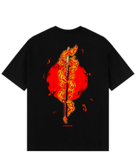 Rengoku X Set your heart ablaze - Demon Slayer Oversize T-Shirt