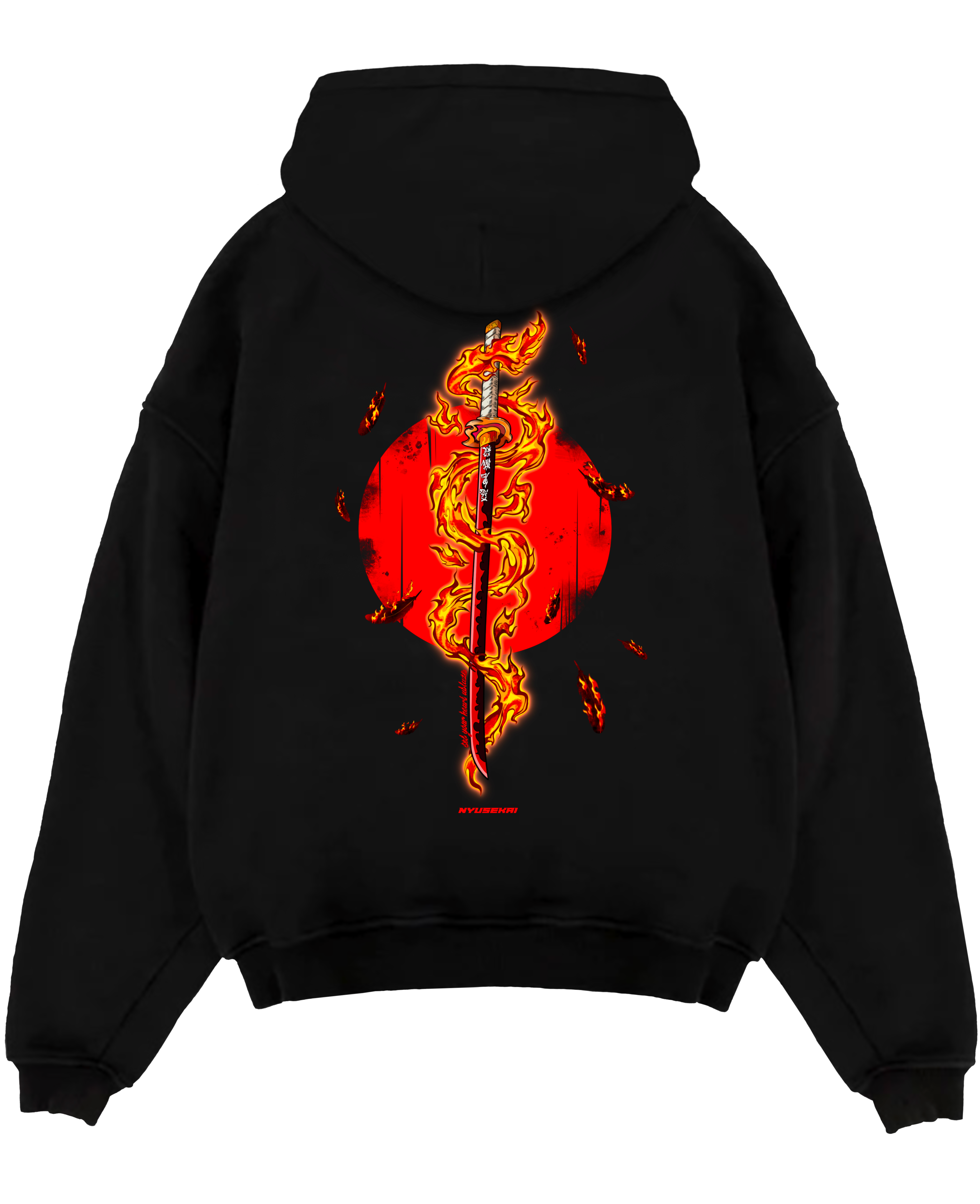 Rengoku X Set your heart ablaze - Demon Slayer Hoodie