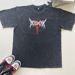 Nysekai "Berserk Guts Anime Aesthetic Vintage Oversize T Shirt - Nysekai