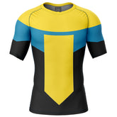 Invincible Short Sleeve Rash Guard Compression Shirt