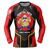 Master Roshi Dragon Ball Z Long Sleeve Rash Guard Compression Shirt