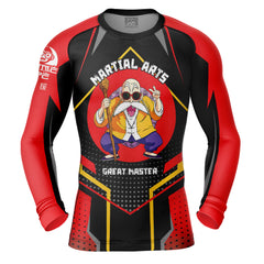 Master Roshi Dragon Ball Z Long Sleeve Rash Guard Compression Shirt