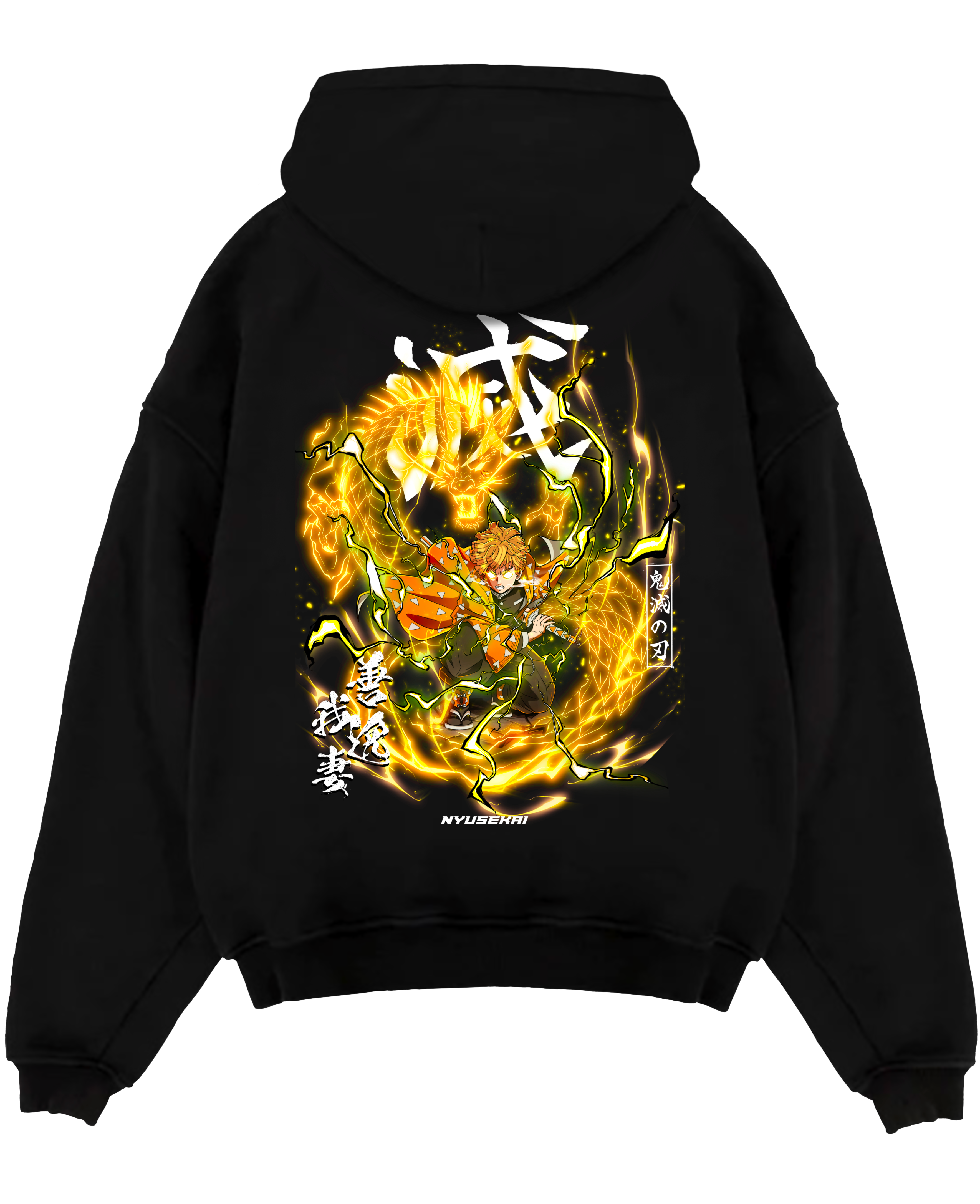 Zenitsu X Thunder Dragon - Demon Slayer Hoodie