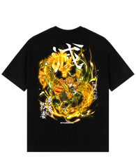 Zenitsu X Thunder Dragon - Demon Slayer Oversize T-Shirt