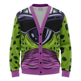 Perfect Cell Dragon Ball Z Knitted Cardigan Sweater