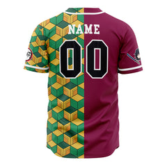 Personalized Hashira Giyu Tomioka Demon Slayer Baseball Jersey