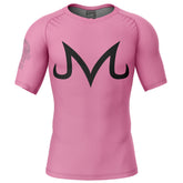 Pink Majin Buu Dragon Ball Z Short Sleeve Rash Guard Compression Shirt