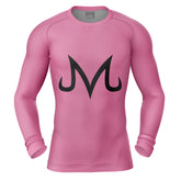 Pink Majin Buu Dragon Ball Z Long Sleeve Rash Guard Compression Shirt