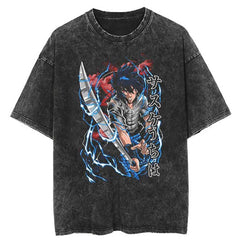 Nysekai "Lightning Flash" Vintage Oversized T Shirt