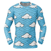Sakonji Demon Slayer Long Sleeve Rash Guard Compression Shirt