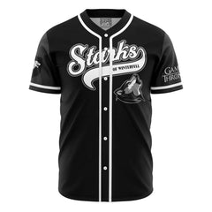 Otakuri "Starks of Winterfell Black Game of Thrones" Baseball Jersey